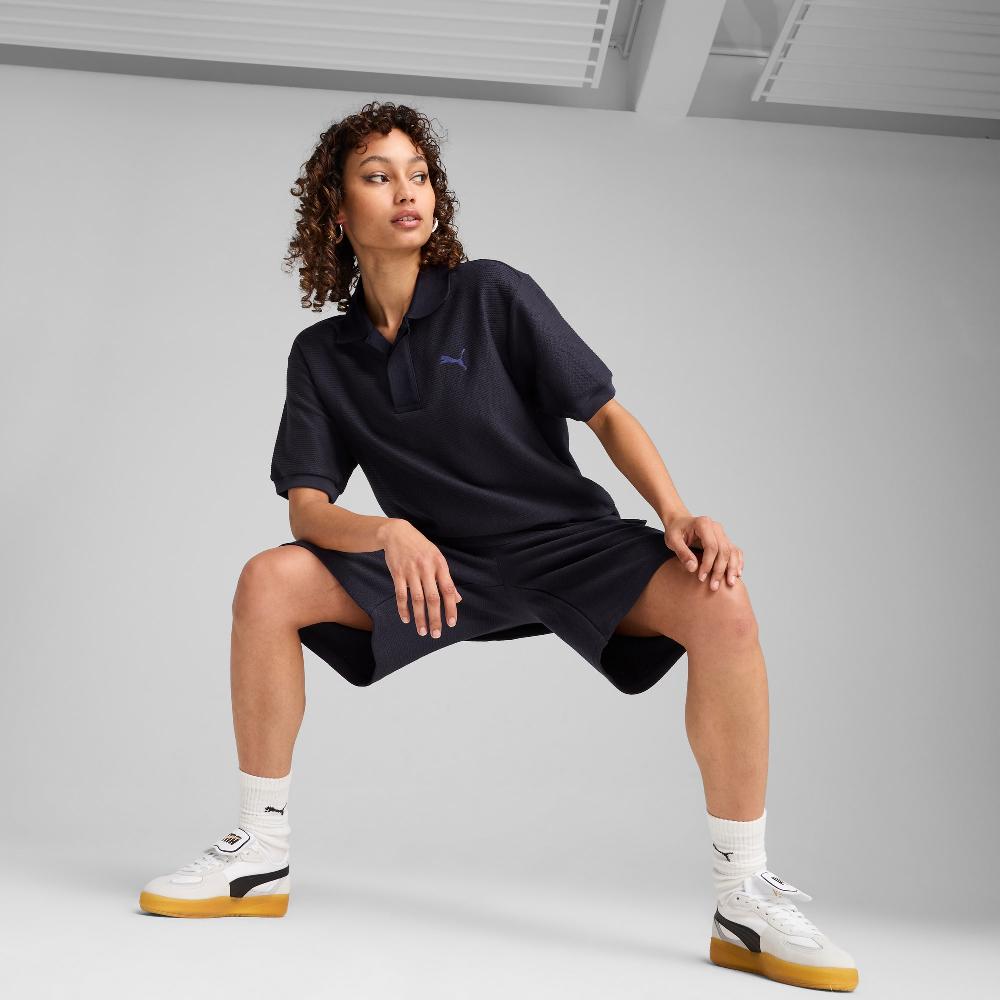 Puma Polo de jacquard holgado PREMIUM ESS unisex En oferta