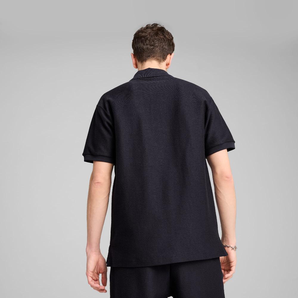 Puma Polo de jacquard holgado PREMIUM ESS unisex En oferta