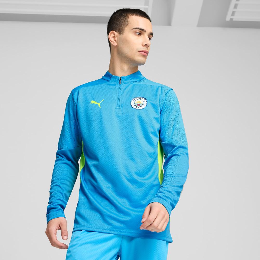 Puma Camiseta de Training Manchester City con cremallera de un cuarto para hombre