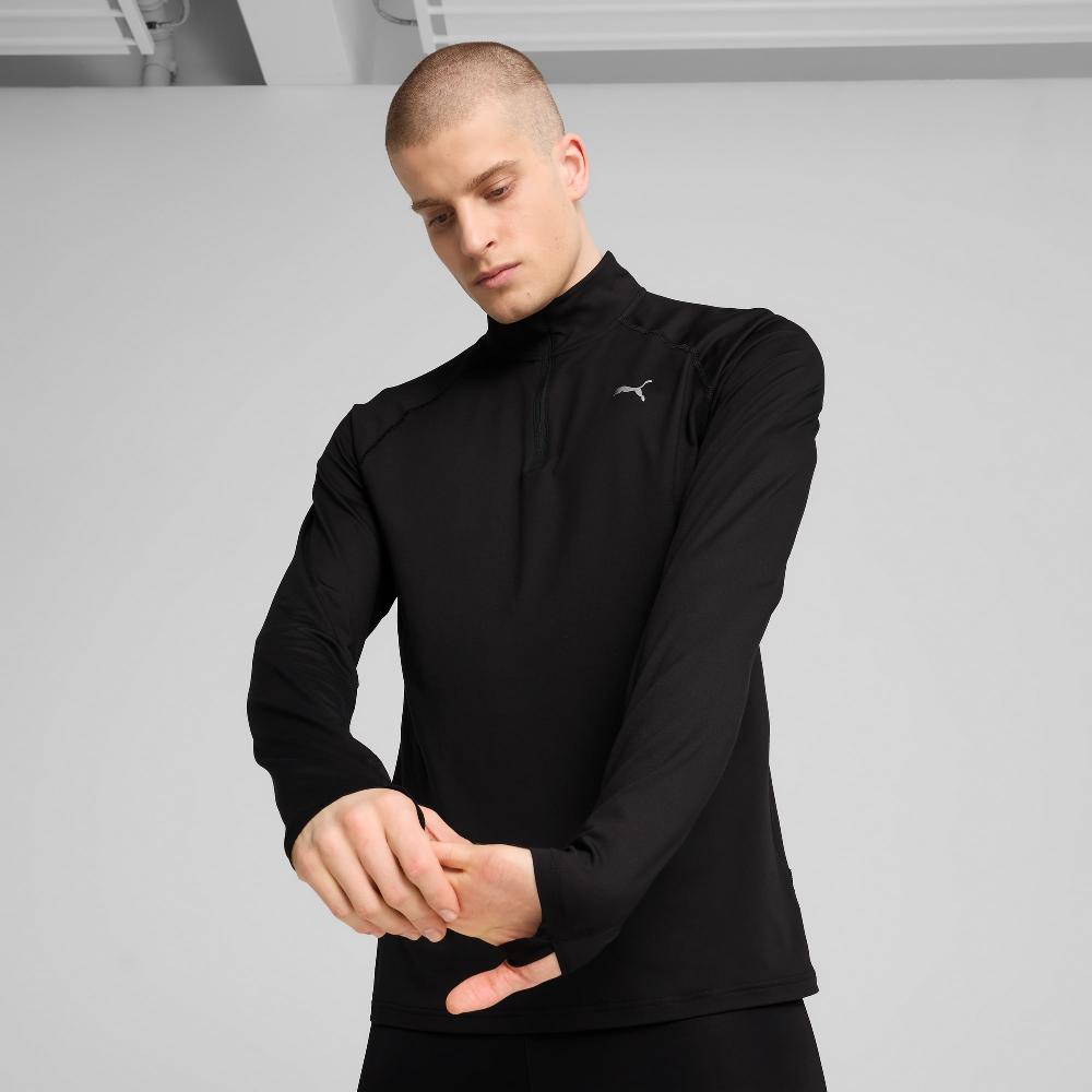 Puma Camiseta de running con cuello con cremallera VELOCITY CLOUDSPUN para hombre