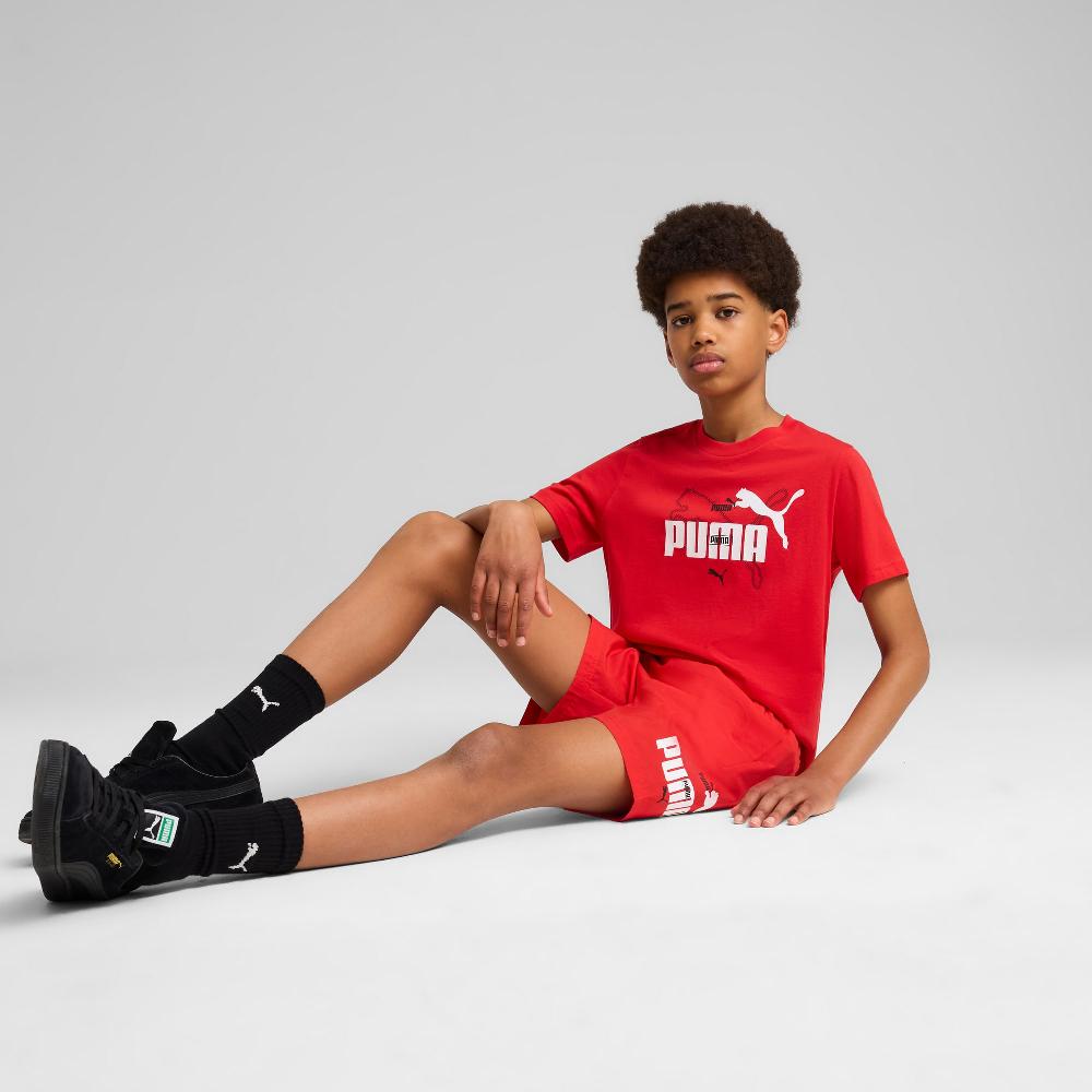 Puma Camiseta Essentials Logo Lab Summer juvenil Grandes ahorros