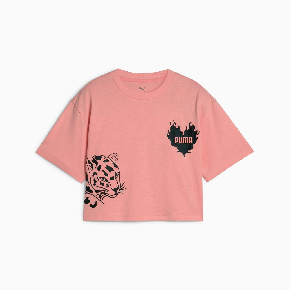Puma Camiseta corta estampada Essentials juvenil Precio ultrabajo