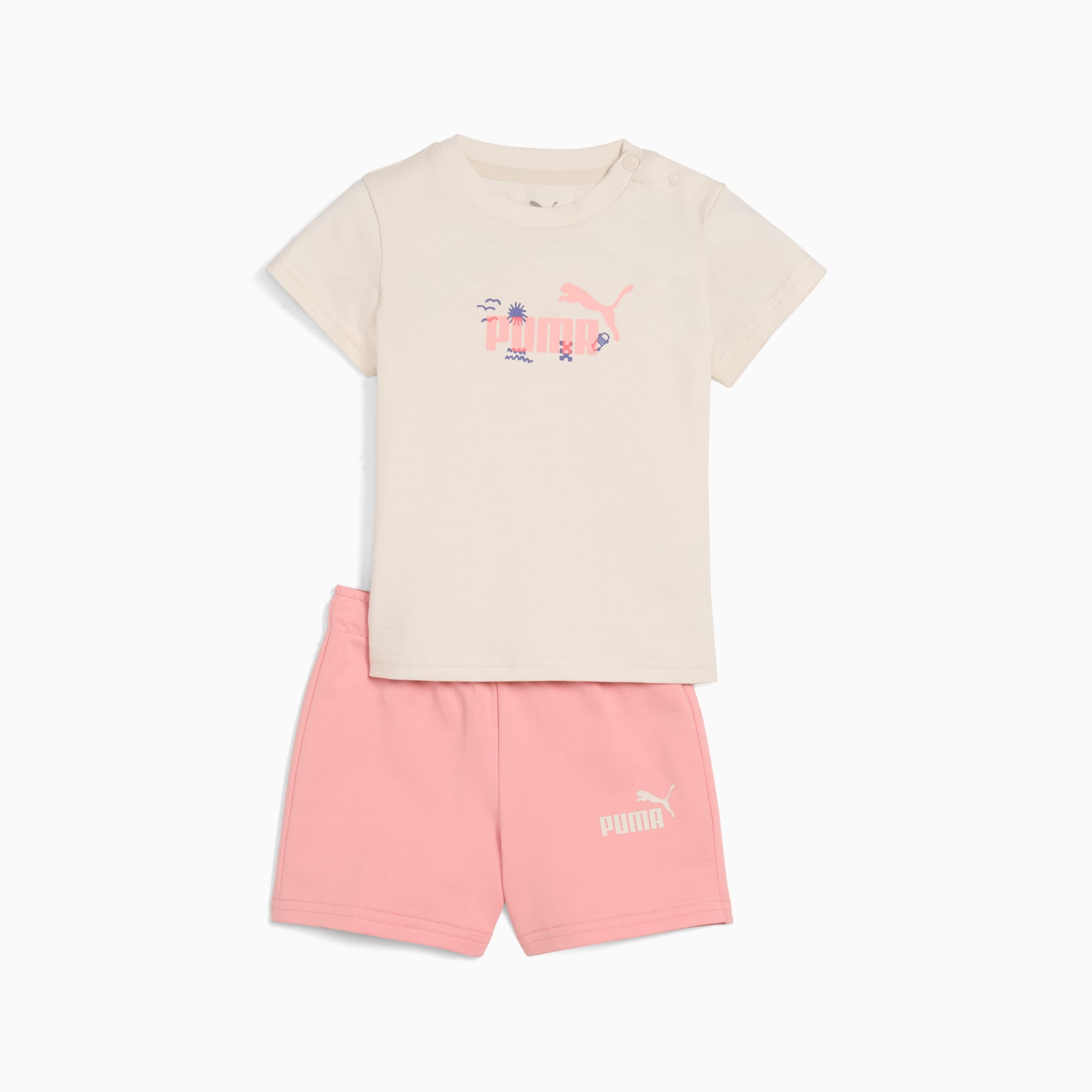 Puma Conjunto de camiseta y shorts Minicats Sandy Adventures infantil