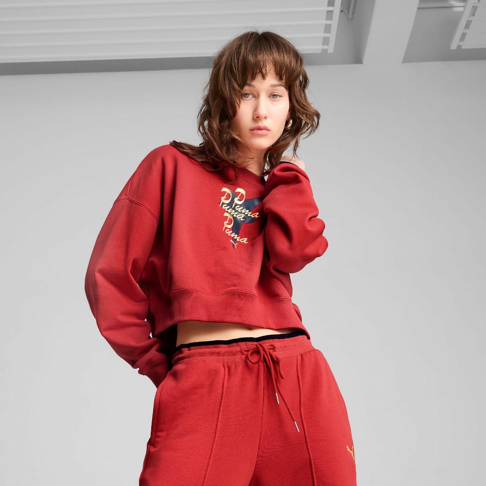 Puma Sudadera estampada extragrande Road To Unity para mujer