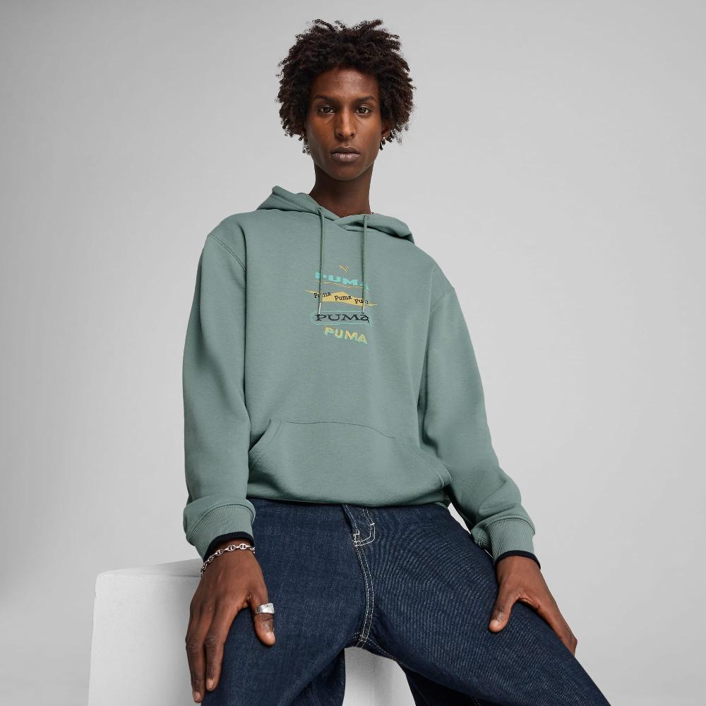 Puma Sudadera con capucha estampada Wardrobe Essentials para hombre Solo queda un día