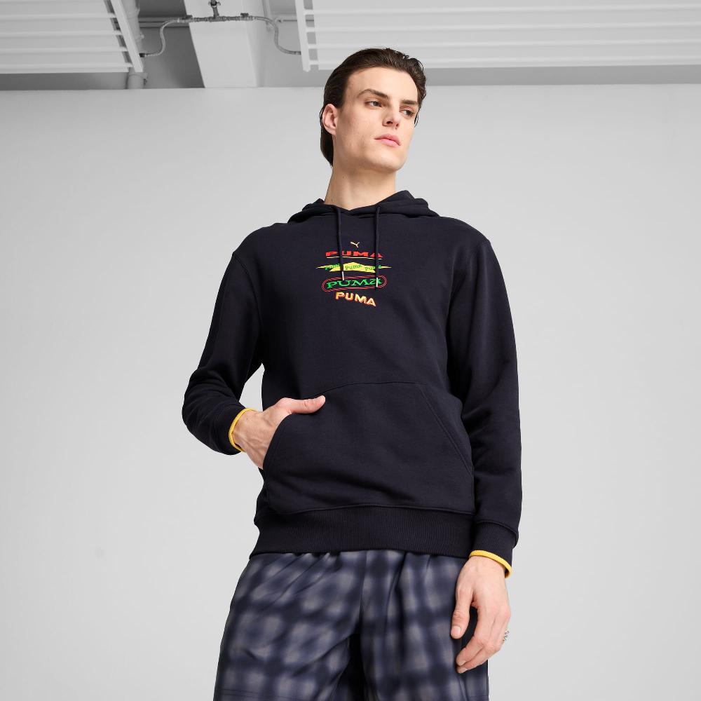 Puma Sudadera con capucha estampada Wardrobe Essentials para hombre
