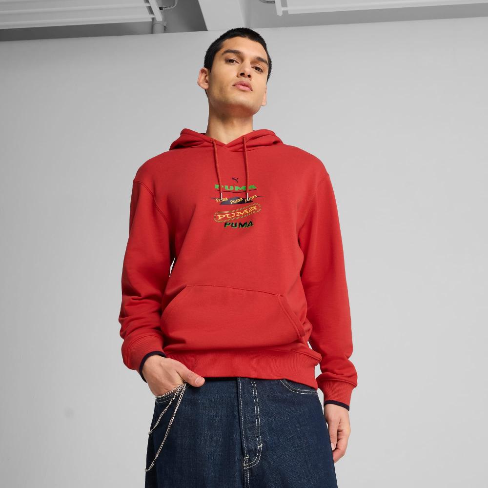 Puma Sudadera con capucha estampada Wardrobe Essentials para hombre