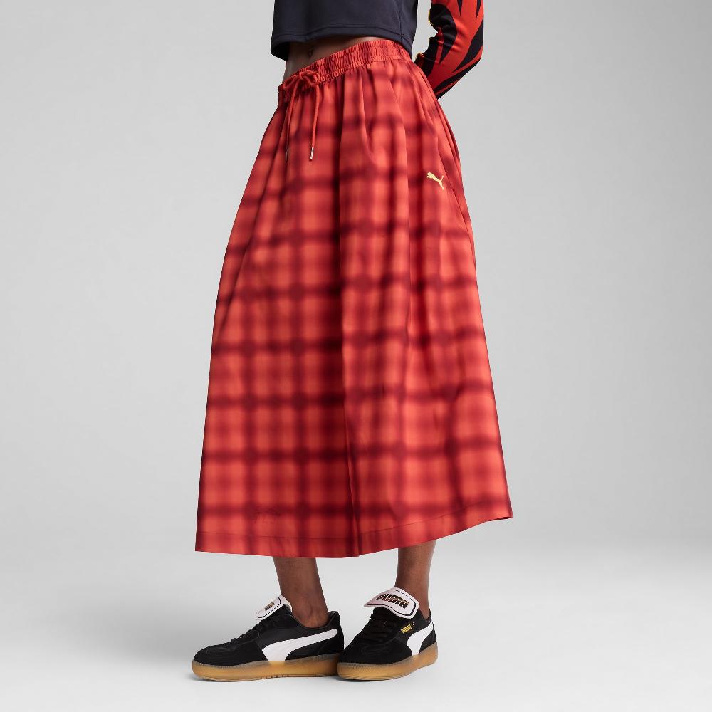 Puma Falda midi plisada estampada y de punto Road To Unity para mujer