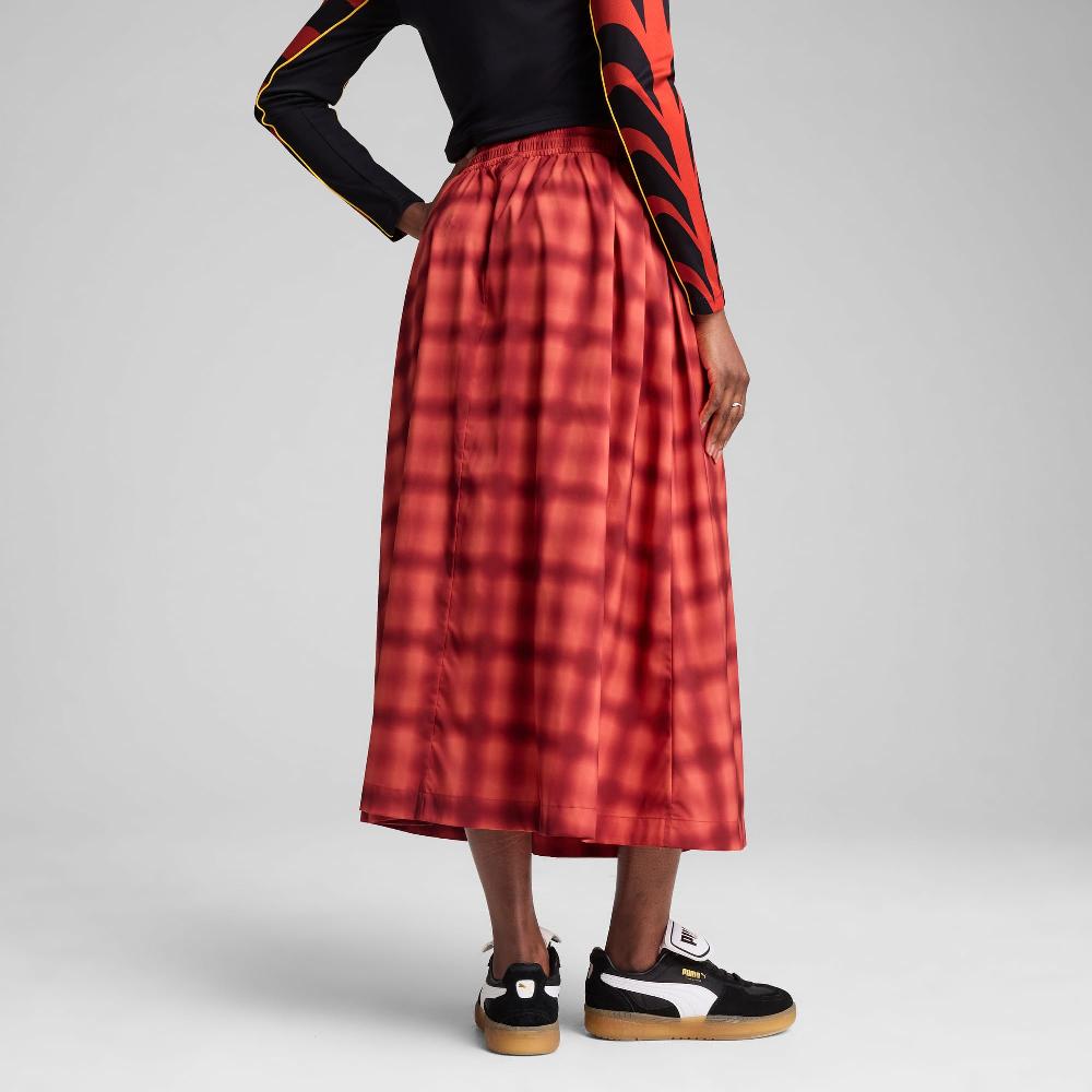 Puma Falda midi plisada estampada y de punto Road To Unity para mujer Última moda