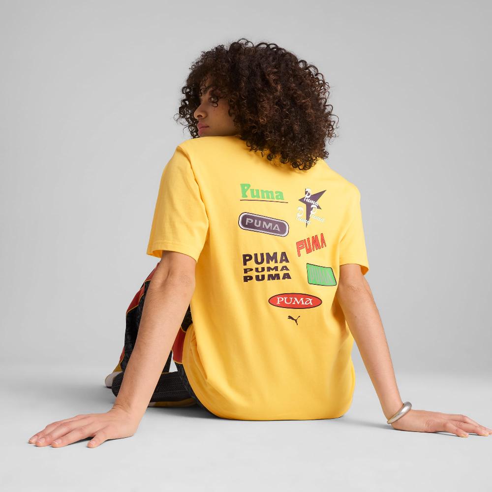 Puma Camiseta estampada holgada Wardrobe Essentials para mujer Rebajas de fin de temporada
