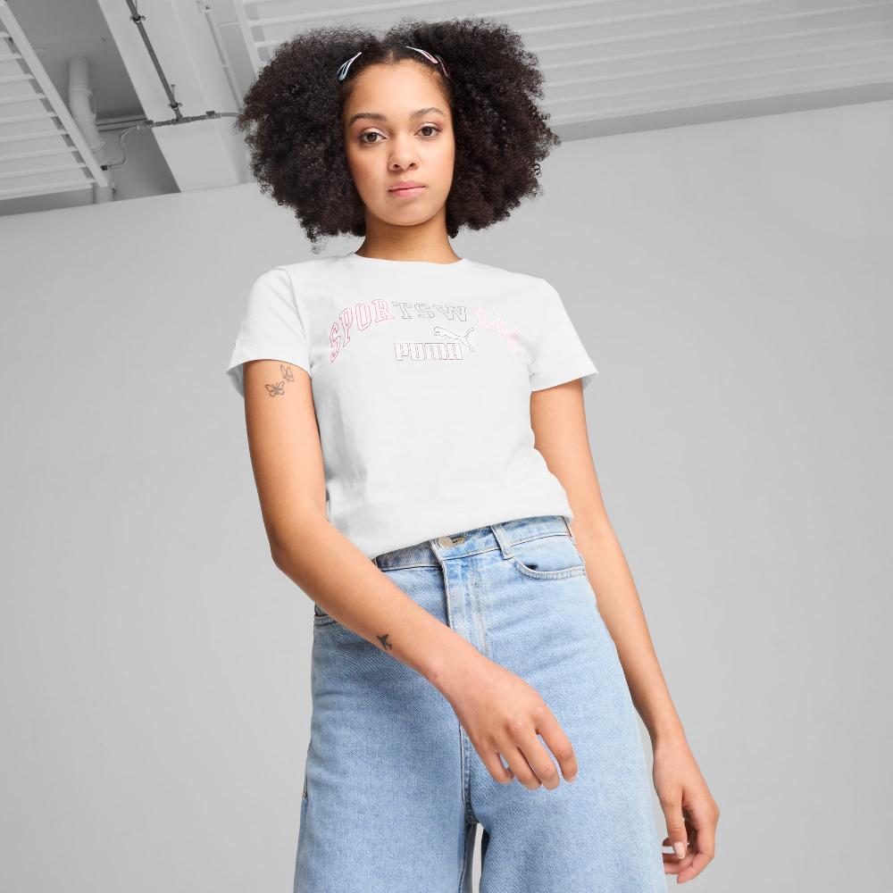 Puma Camiseta ESS+ LOGO LAB para mujer Liquidación