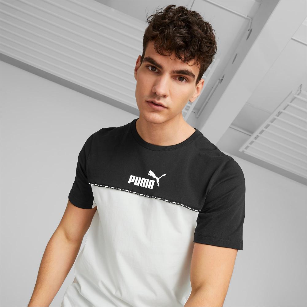Puma Camiseta para hombre Essentials Block Tape Promoción por tiempo limitado