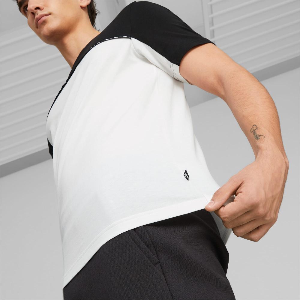 Puma Camiseta para hombre Essentials Block Tape Promoción por tiempo limitado