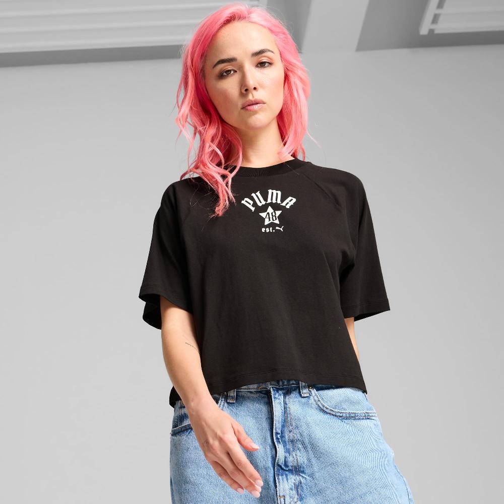 Puma Camiseta CLASSICS Relaxed para mujer En oferta