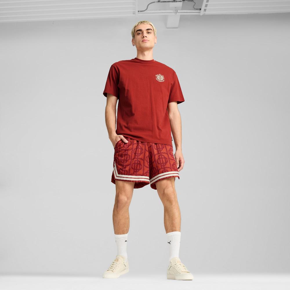 Puma Shorts PUMA X PALM TREE CREW de malla con estampado integral para hombre Grandes descuentos