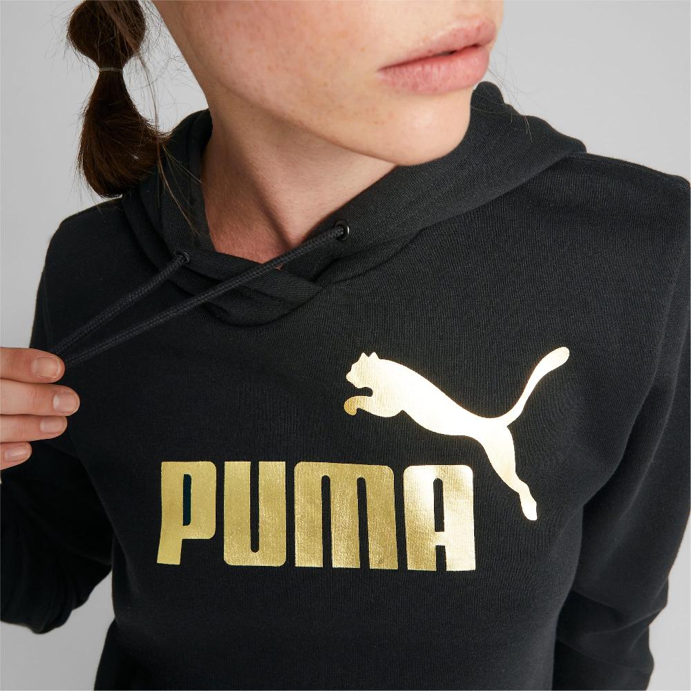 Puma Sudadera con capucha Essentials+ Metallic Logo para mujer