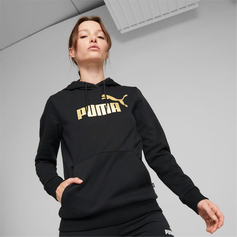 Puma Sudadera con capucha Essentials+ Metallic Logo para mujer Últimos 2 días