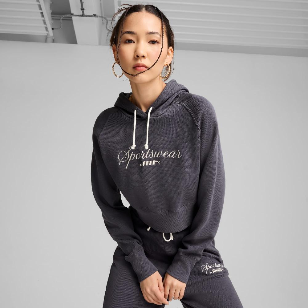 Puma Sudadera con capucha CLASSICS+ Relaxed para mujer Grandes descuentos