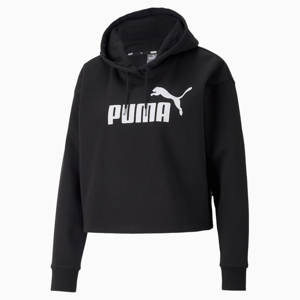 Puma Sudadera con capucha Essentials Cropped Logo para mujer
