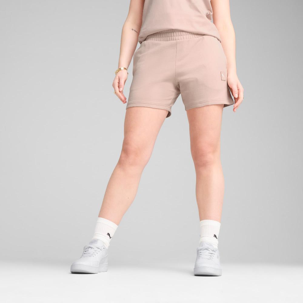 Puma Shorts de tiro medio ESS ELEVATED 5" para mujer