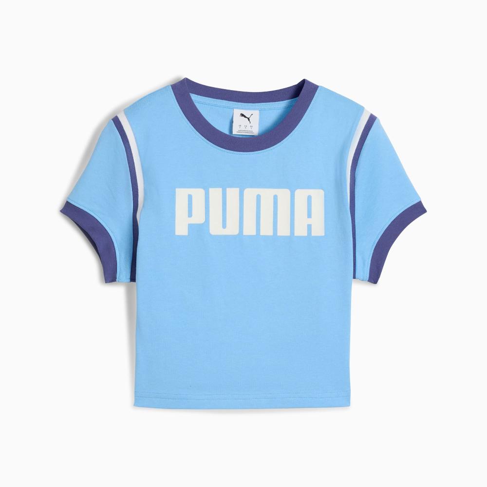 Puma Camiseta baby tee estampada FUTURE.PUMA.ARCHIVE para mujer Liquidación