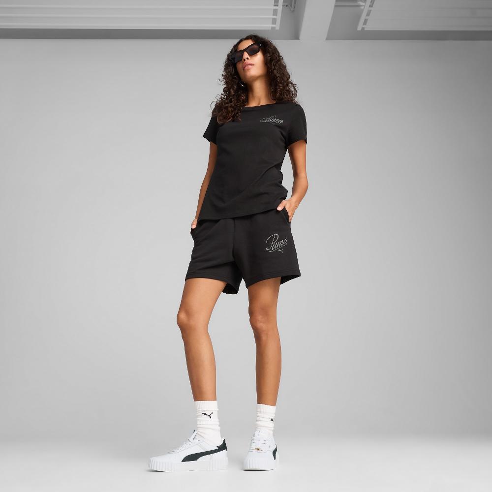Puma Camiseta ESS SCRIPT para mujer Outlet